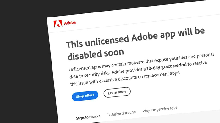 Cách Fix lỗi Adobe thông báo hết bản quyền?